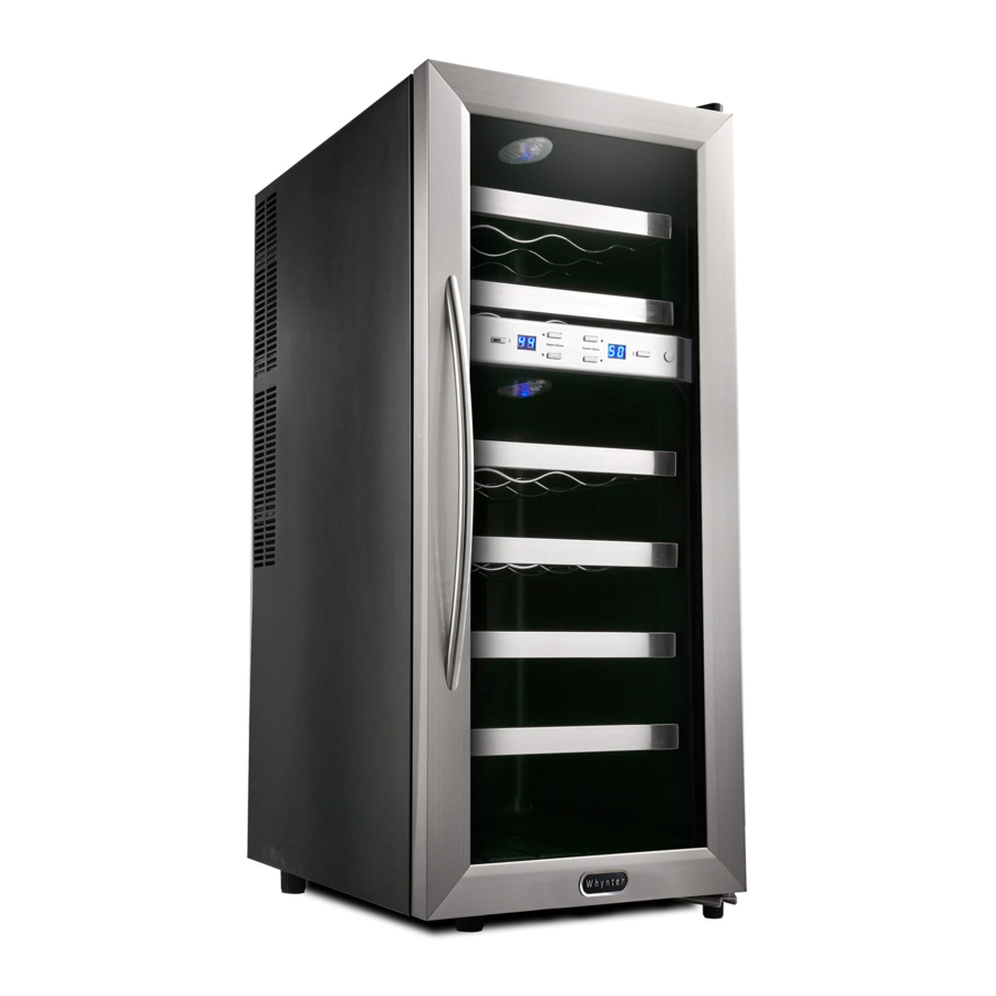 Whynter WC-211DZ - Wine Cooler Manual