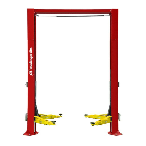 Challenger Lifts CL12 Installation, Operation & Maintenance Manual