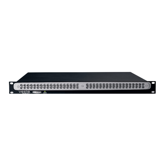Biamp Vocia MS-1E Operation Manual
