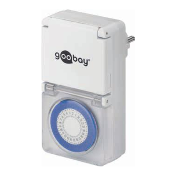 User Manuals: Goobay 73289 Analog Timer