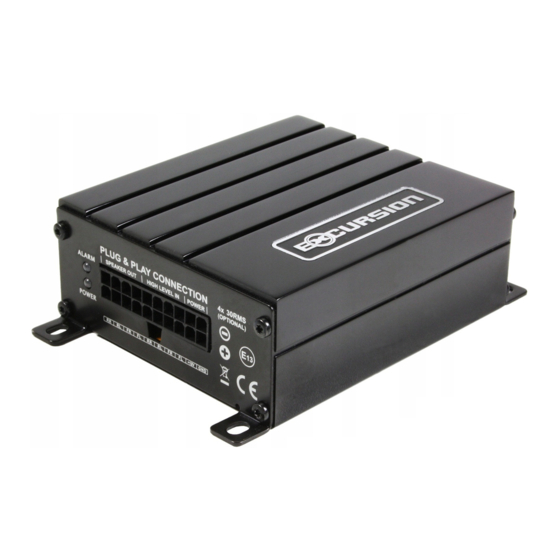 User Manuals: EXCURSION PXA P6 Car DSP