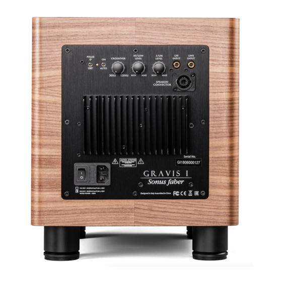 Sonus Faber Gravis Manual