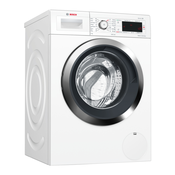 Bosch WAW24469IL Washing Machine Manuals
