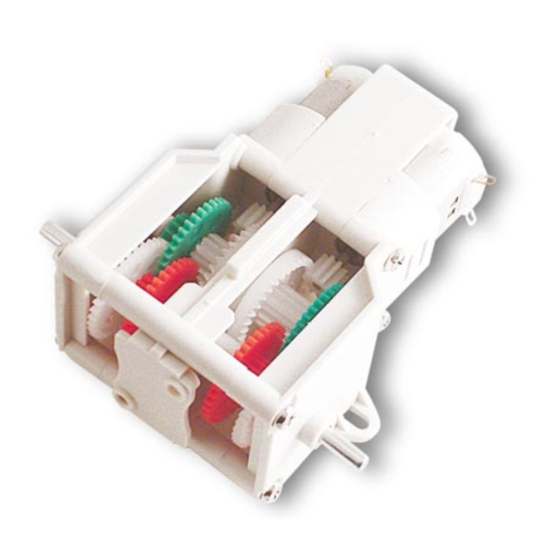 User Manuals: Velleman KNS15 Twin-Motor Gearbox Kit