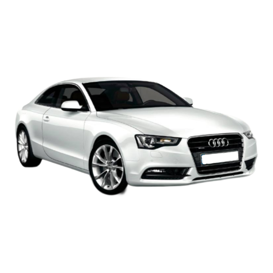 Audi A5 Coupe 2013 Owner's Manual