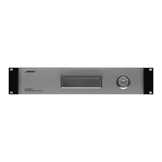Bose ControlSpace AMS-8 Safety Instructions & Installation Manual