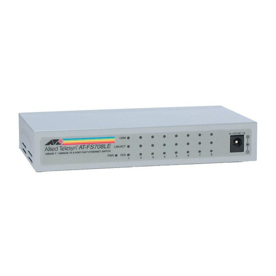 Allied Telesis AT-FS708LE Installation Manual