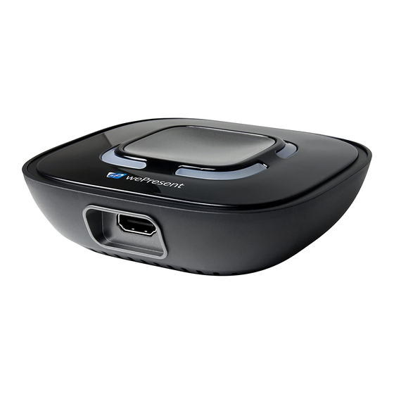 WePresent SharePod Quick Start Manual