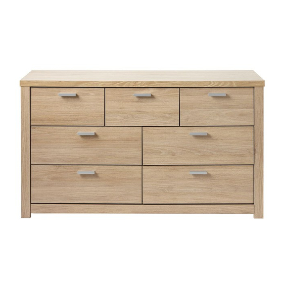 Living & Co INDIANA 7 Drawer Chest Manuals