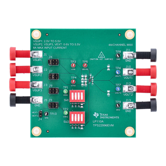 Texas Instruments TPS22996EVM User Manual