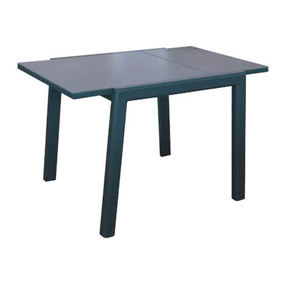 Proloisirs ELISE TABLE 80/120x80 ALU/VERRE Assembling Instructions