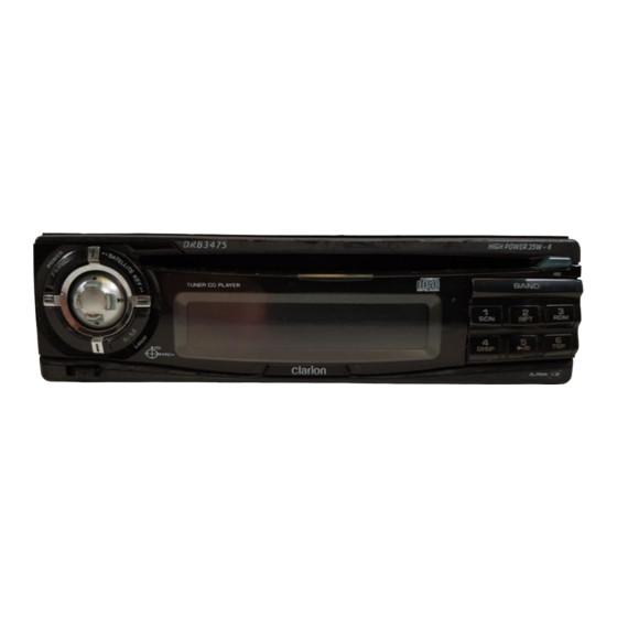 Clarion DRB3475 Owner's Manual