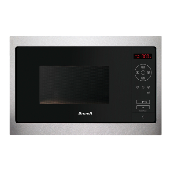 Brandt BMS7112X User Instructions