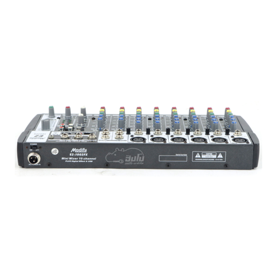 Modify EZ-802FX Audio Mixer Manuals