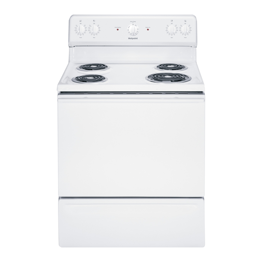 Hotpoint RB525 Use And Care & Installation Instructions Manual