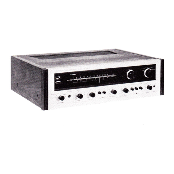 Pioneer SX-1500TD Installation, Operating And Service Manual
