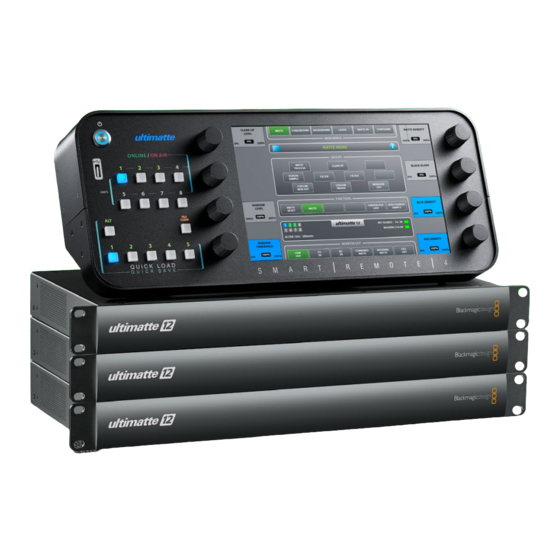 Blackmagicdesign Ultimatte 12 Operation Manual
