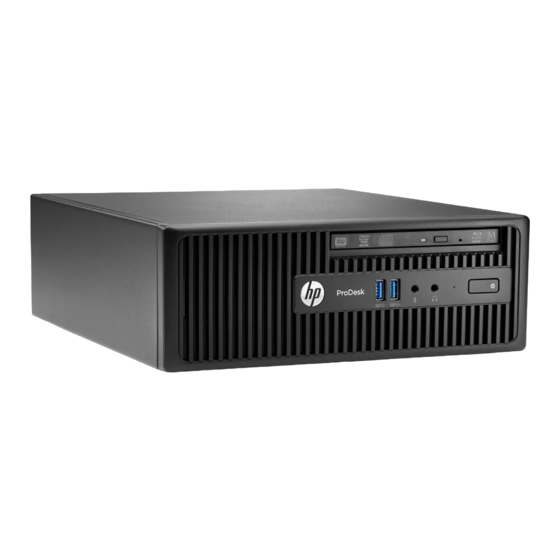 HP ProDesk 400 G2.5 Maintenance And Service Manual