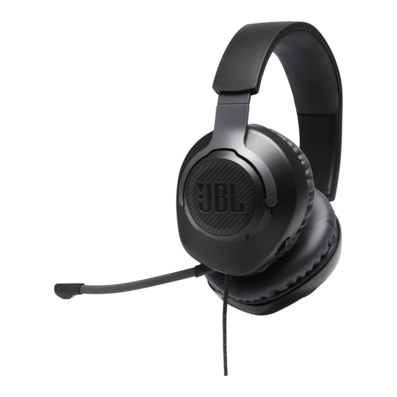 Harman JBL QUANTUM 100 Quick Start Manual