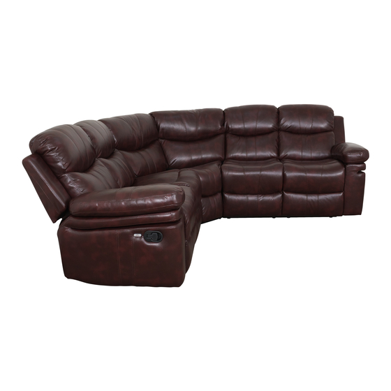 Living Essentials BROOKLYN SECTIONAL Assembly Instructions Manual
