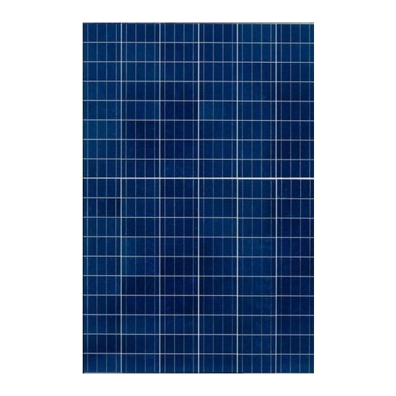 Evergreen Solar Spruce Line ES-170 SL Safety, Installation, And Operation Manual