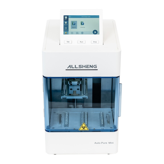 Allsheng Auto-Pure Mini Operation Manual