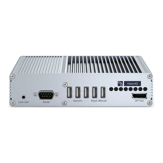 G&D VisionXS-F-DP-UHR Installation And Operation Manual