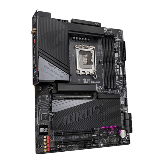 Gigabyte Z790 AORUS ELITE X AX User Manual