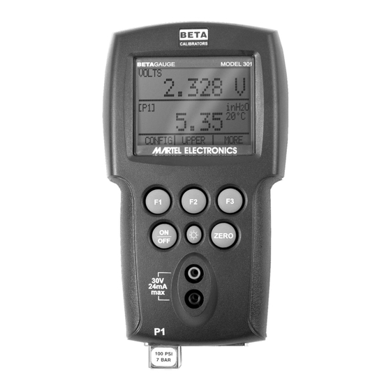 Martel BETAGAUGE 301 Reference Manual