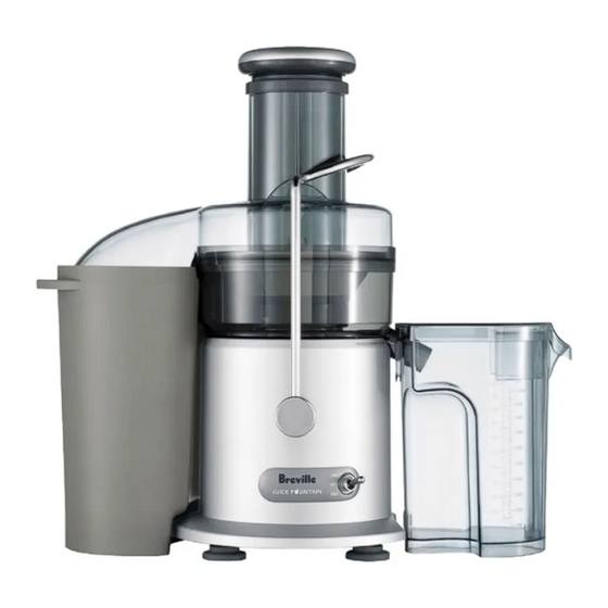 Breville JE95 Instructions For Use Manual