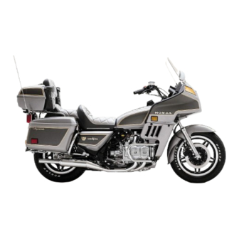 Honda 1982 GL1100 INTERSTATE Owner's Manual