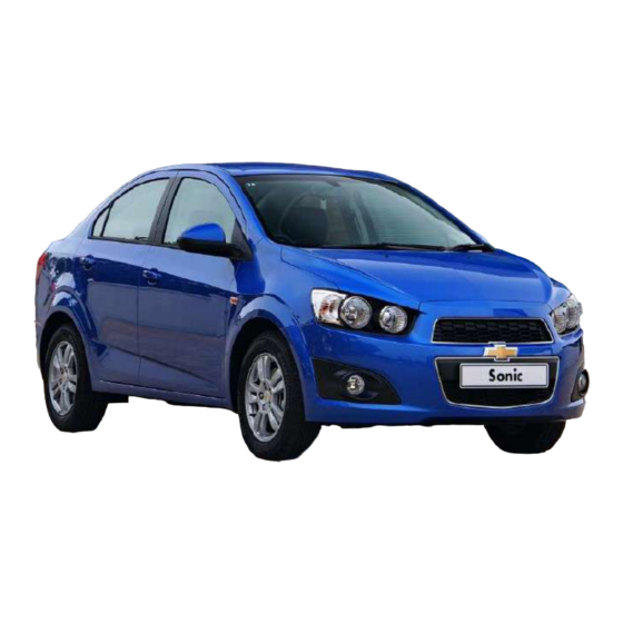Chevrolet Sonic 2016 Owner's Handbook Manual