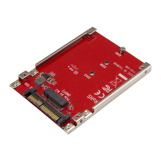 StarTech.com U2M2E125 Quick Start Manual