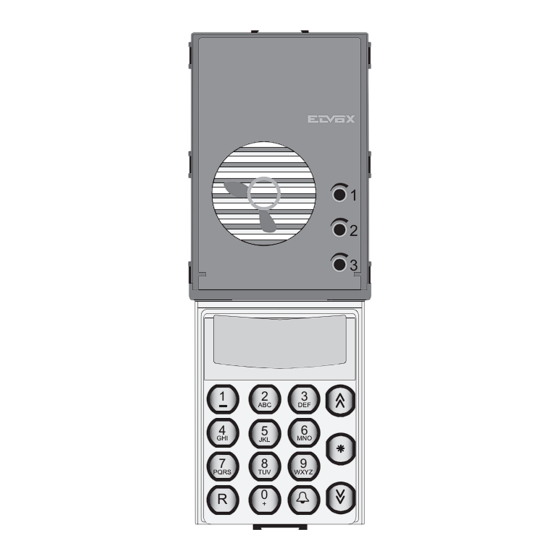Vimar Elvox 1282 Installer's Manual