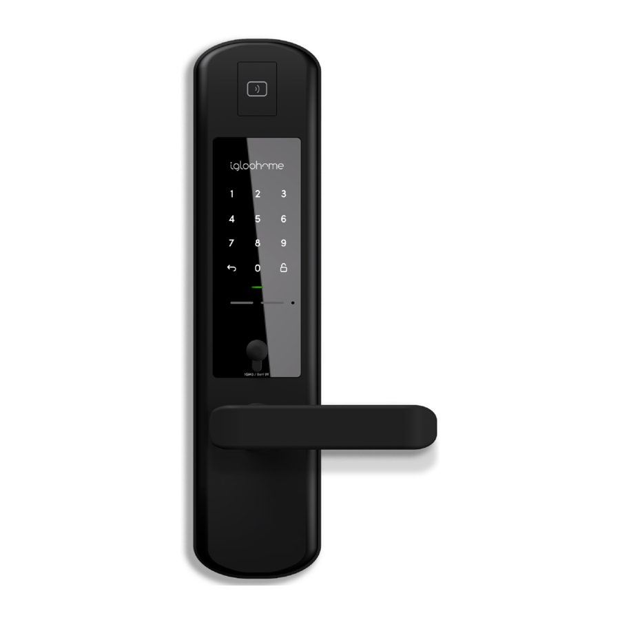 igloohome Mortise 2 (IGM3) - Smart Lock Manual