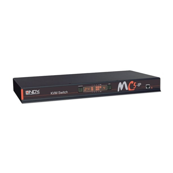 Lindy MC5-IP KVM User Manual