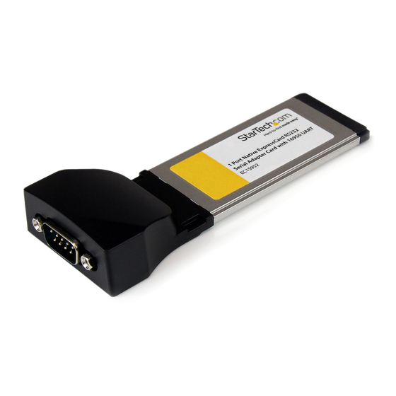 StarTech.com EC1S952 ExpressCard Adapter Manuals