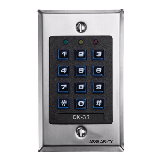 Assa Abloy SECURITRON DK-38 Installation & Operating Instructions