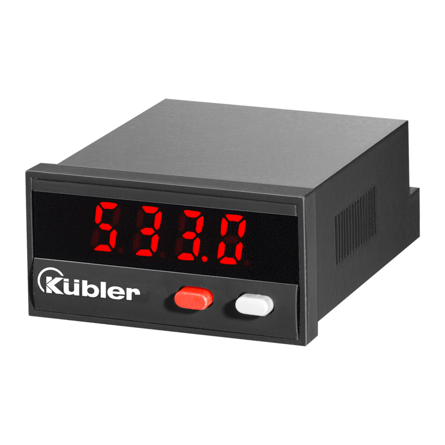 Kübler CODIX 533 Manual