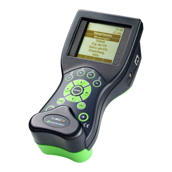 Gossen MetraWatt CLIMO FM Operating Instructions Manual