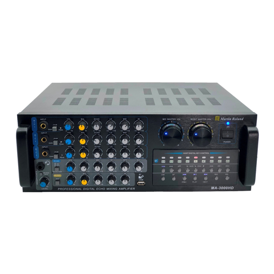 Martin Roland MA-3000HD Operation Manual
