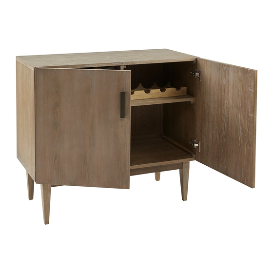 Madison Park Sloane Bar Cabinet Assembly Instructions