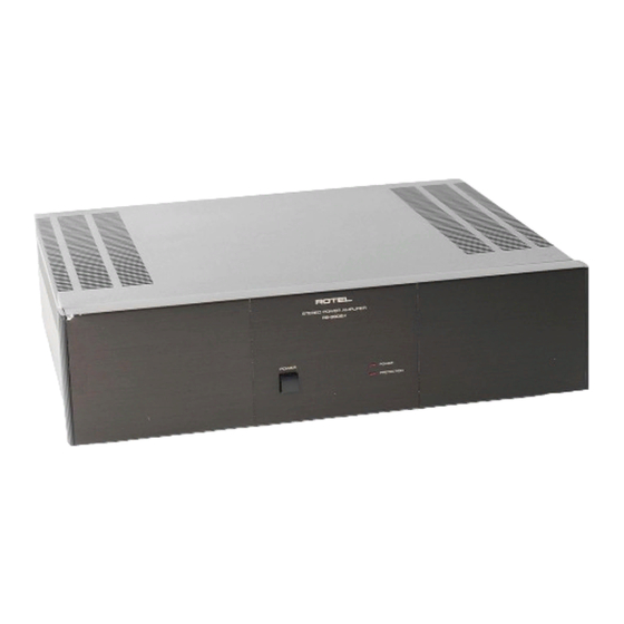 Rotel RB-990BX Owner's Manual
