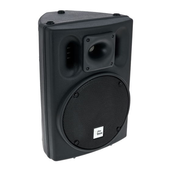 thomann The box PA 110A Owner's Manual