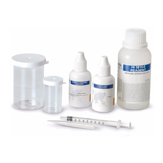 Hanna Instruments 3815 Instruction Manual