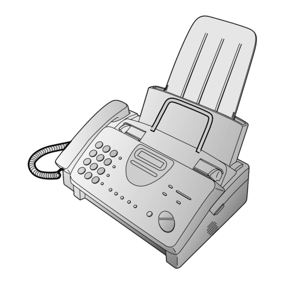 Sharp UX-340L Operation Manual