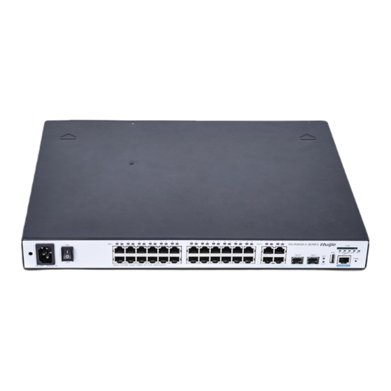 Ruijie RG-RSR20-X-28 Series Hardware  Installation And Reference Manual