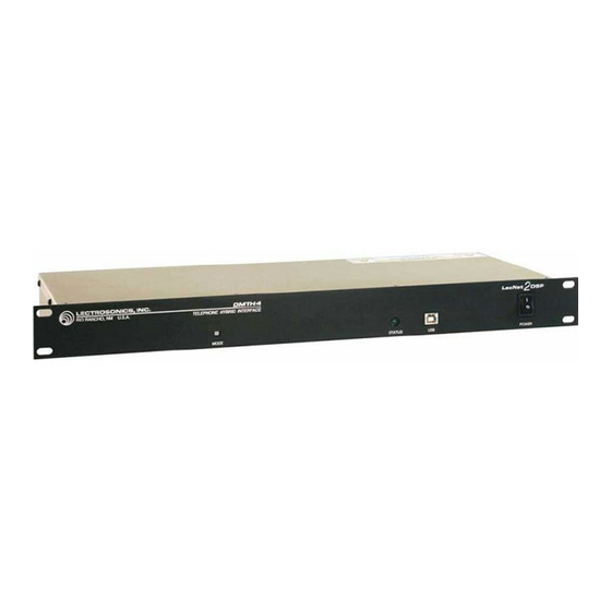 Lectrosonics DMTH4 Reference Manual