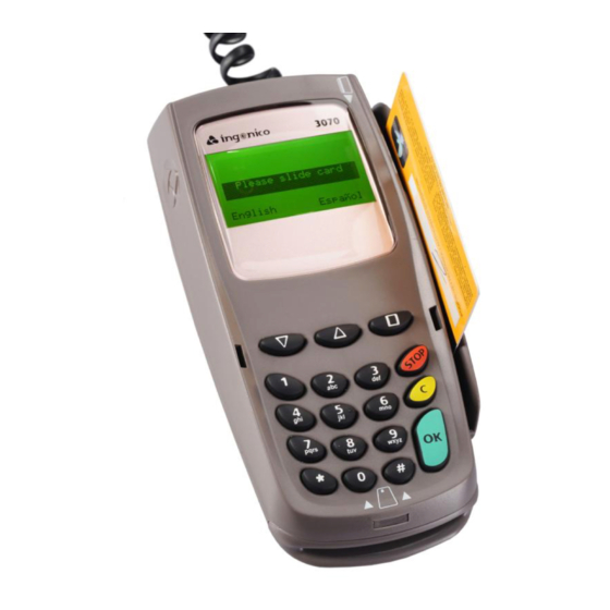 Ingenico 3070 Setting Up