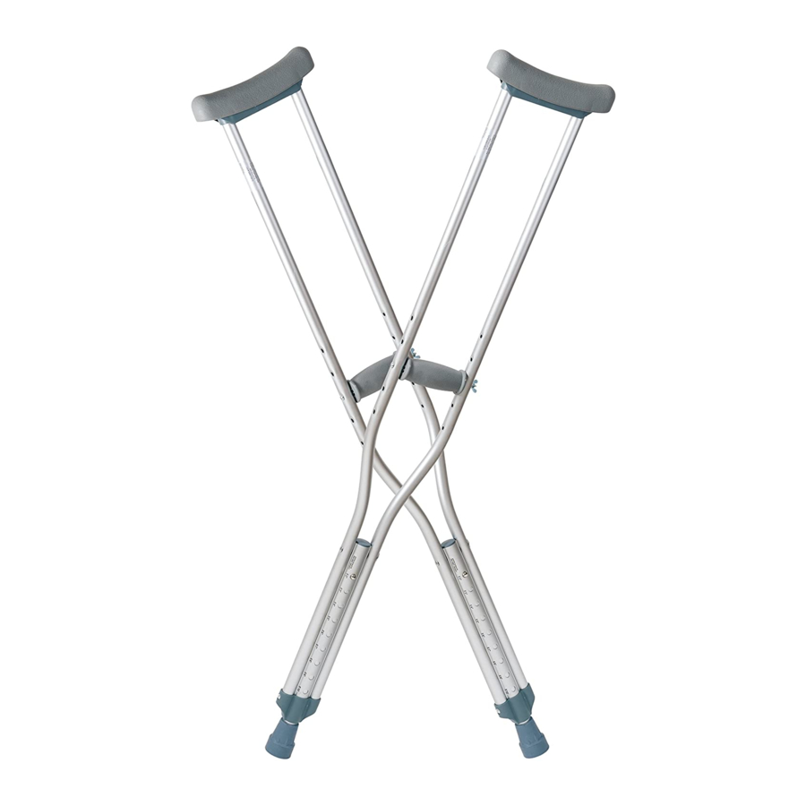 dynarex Aluminum Crutches Operating Instructions